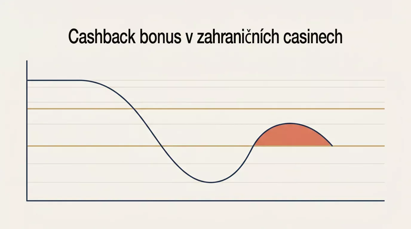 Ilustrace cashback bonusu v zahraničních casinech.