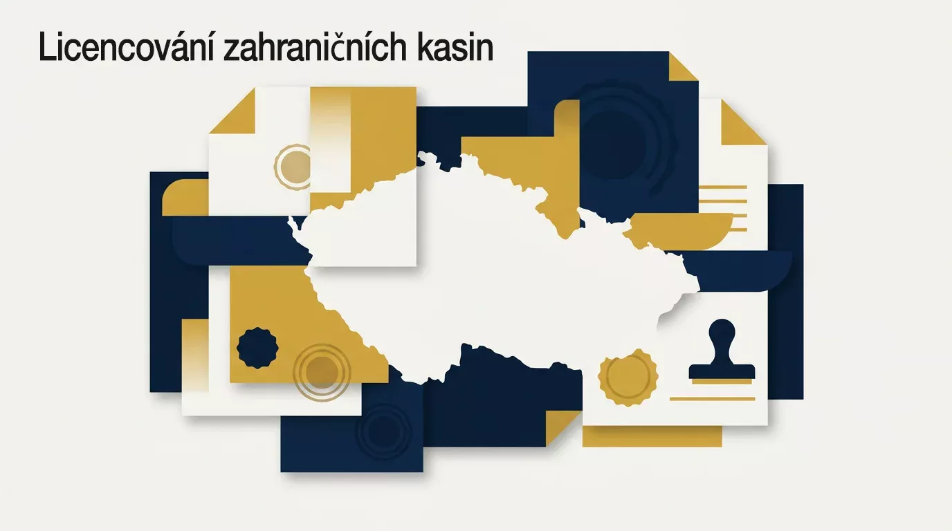 Ilustrace tématu české licence MF ČR ve vztahu k zahraničním casinům.