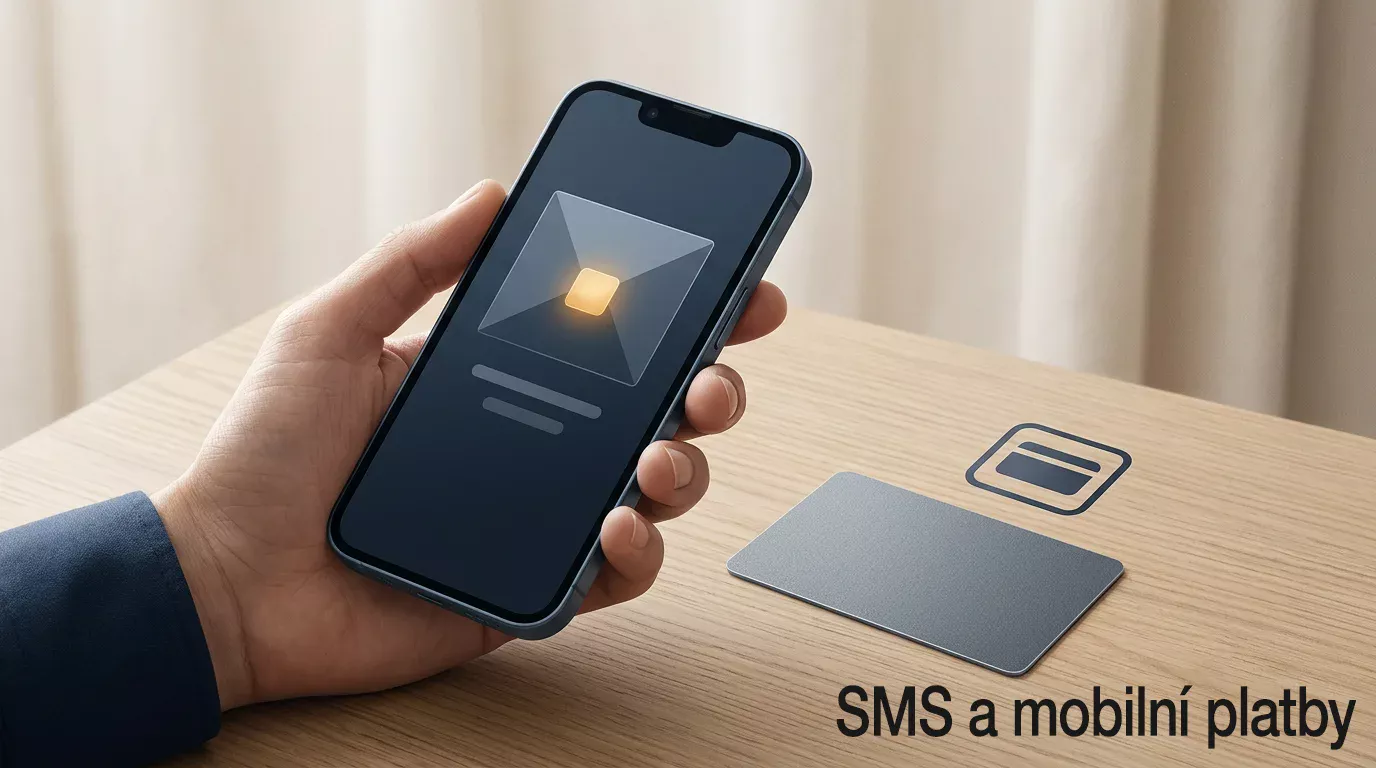 Ilustrace SMS a mobilních plateb v zahraničních online casinech.